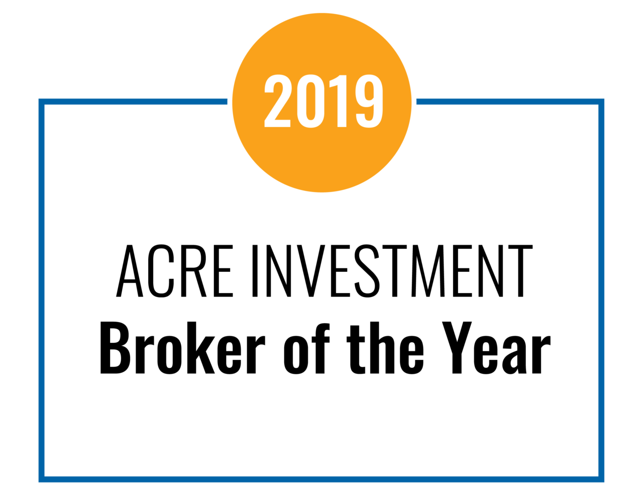 2019 Acre Investment Broker of the Year