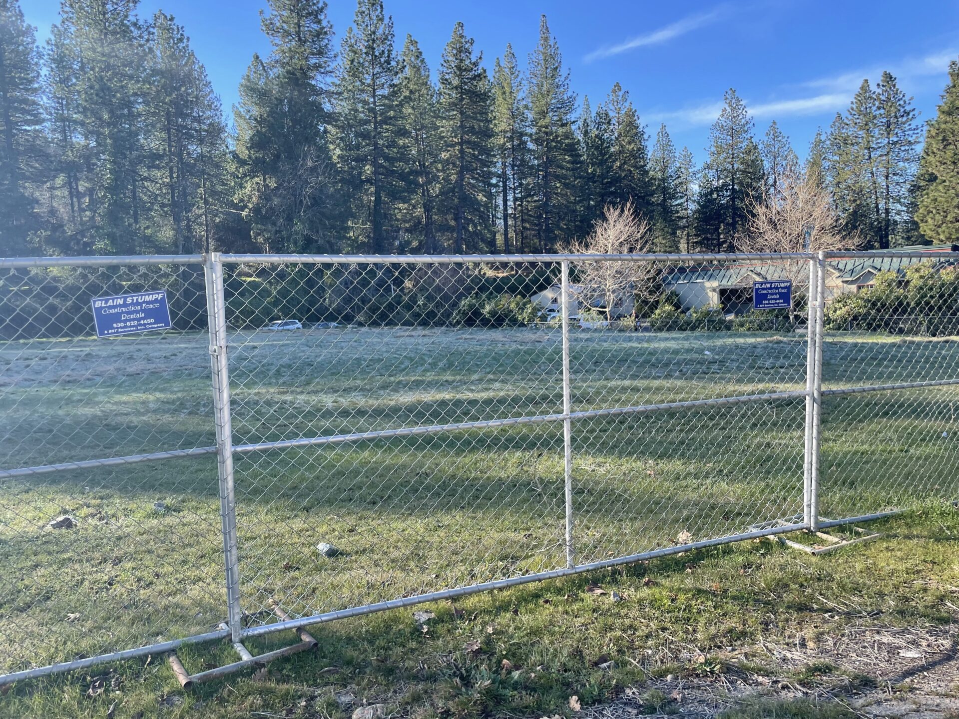 2100 Ferndale Land with Fence Up on Property